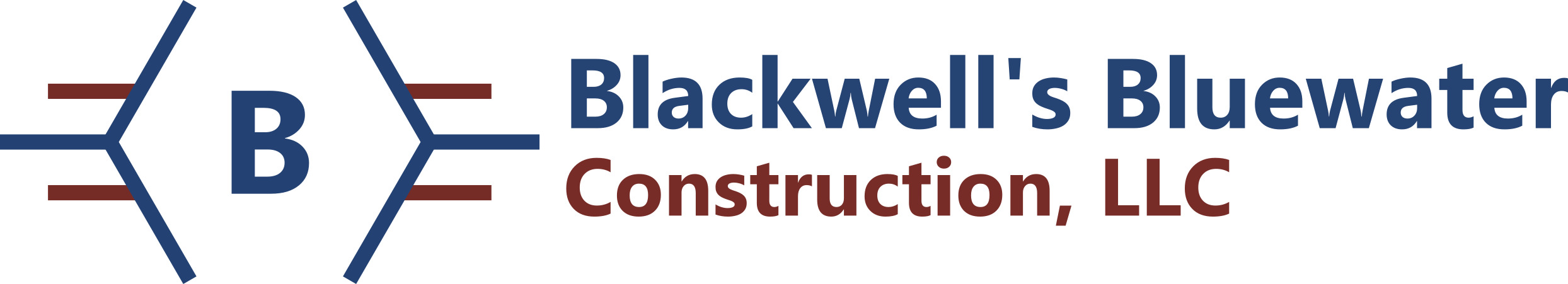 Blackwell's Bluewater Construction, LLC Logo